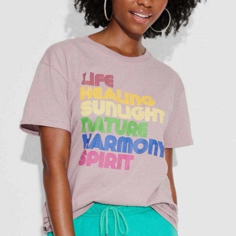 Pride Target Phluid Project Purple Rainbow Meaning Adult T-Shirt S NWT